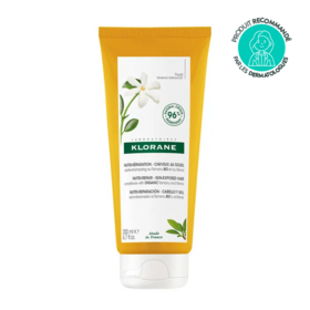 Klorane Après-shampooing nutri-réparateur au Tamanu bio et Monoï 200 ml – cheveux exposés au soleil