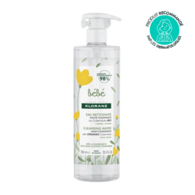 Klorane Bébé Eau Nettoyante Sans Rincage 750 ml nettoyage douceur peau sensible