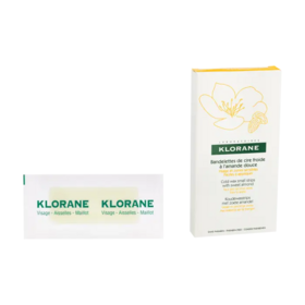 Klorane Bandelettes de cire froide à l'Amande douce 6 bandelettes