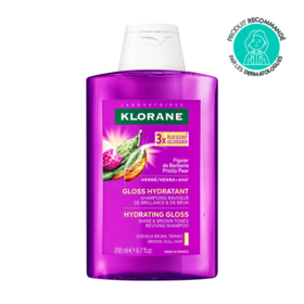 Klorane Gloss hydratant shampoing raviveur de brillance & de brun au figuier de barbarie – soin lavant brillance