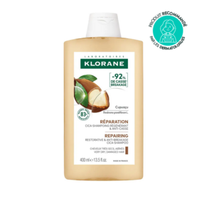 Klorane Cupuaçu Cica-Shampooing Régénérant & Anti-Casse Bio 400 ml cheveux très secs réparateur
