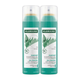 Klorane Shampoing sec à l'Ortie 2 x 150 ml