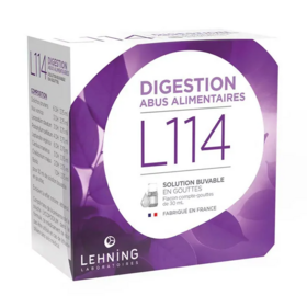 Lehning L114 – Médicament homéopathique pour faciliter la digestion en cas d’abus alimentaire