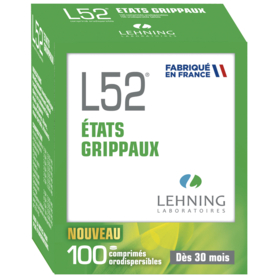 L52 Etats Grippaux - Dès 30 mois - 100 comprimés orodispersibles
