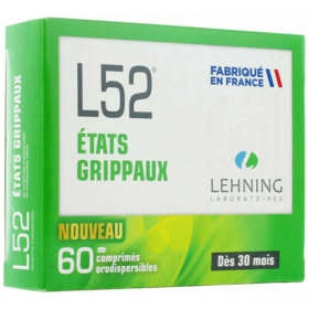 L52 Etats Grippaux - Dès 30 mois - 60 comprimés orodispersibles