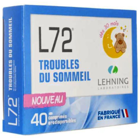 L72 Troubles Mineurs du Sommeil - 40 comprimés orodispersibles