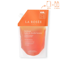 La Rosée Ecorecharge Huile de douche lavante 800ml