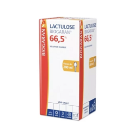 Biogaran Lactulose 66,5% solution buvable médicament pour la constipation et encéphalopathie hépatique 200 ml