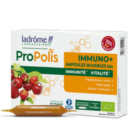 Ladrôme Propolis Immuno+ 20 x 10 ml – ampoules immunité et vitalité bio
