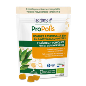 Ladrôme Propolis Ravintsara bio gommes 45 g – gommes immunité et confort gorge