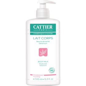 Lait Corps Nourrissant Beurre de Karité Géranium Bio - 500 ml