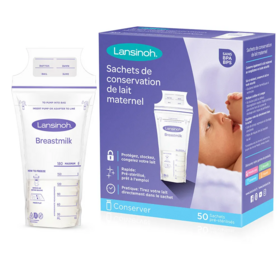 Lansinoh sachet de conservation de lait maternel x50 – conservation hygiénique lait maternel