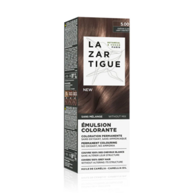 Lazartigue Émulsion colorante 5.00 châtain clair 60 ml — coloration permanente naturelle sans ammoniaque