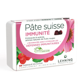 Lehning Pâte Suisse défense immunitaire échinacea & acérola 40 gommes – Vitalité