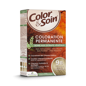Color & Soin coloration blond clair nacré 9B 135 ml – Coloration permanente soin
