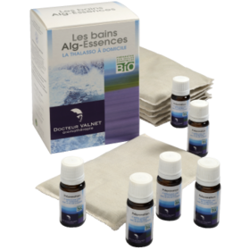 Les Bains Alg-Essences La Thalasso à Domicile Bio  - 6 flacons + 6 sachets