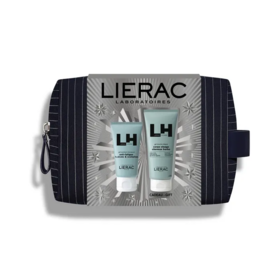 Lierac Homme Coffret Noël – Gel Hydratant Énergisant 50 ml + Gel Douche Intégral 200 ml + Trousse Offerts