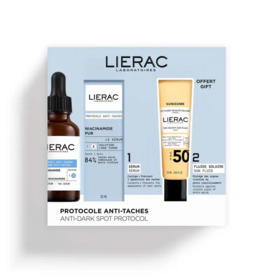 Lierac Protocole anti-taches coffret sérum 55 ml +  fluide solaire velouté Offert 25 ml