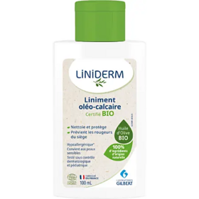 Gilbert Liniderm Liniment oléo-calcaire bio 100 ml – soin protecteur change bébé