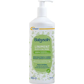 Cooper Babysoin Liniment oléo-calcaire 750 ml – soin change bébé peau sensible