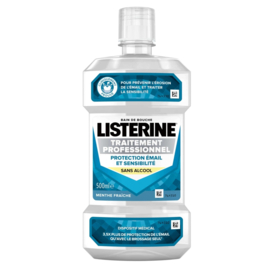 Listerine Professionnel Bain de Bouche Traitement Protection Émail et Sensibilité 500 ml