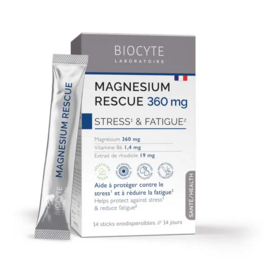 Biocyte Magnesium Rescue Vegan - Stress et Fatigue 14 sticks
