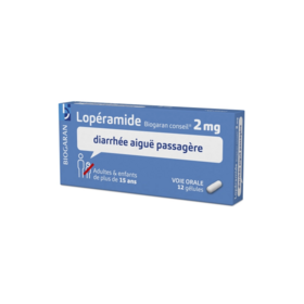 Lopéramide 2 mg Biogaran 12 gélules – Médicament anti-diarrhéique