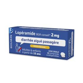 Lopéramide Biogaran Conseil 2 mg 12 comprimés – Médicament anti-diarrhéique