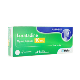 Loratadine Mylan Conseil 10 mg Allergie - 7 Comprimés