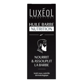 Luxéol huile barbe nutrition 50 ml – Adoucit, nourrit et fortifie les poils