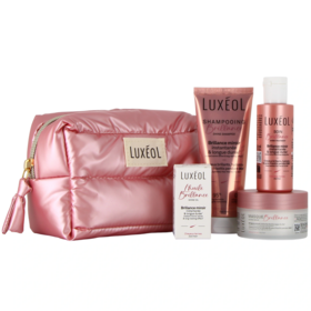Luxéol Trousse Routine Brillance format voyage — 4 produits (shampooing, masque, soin, huile)