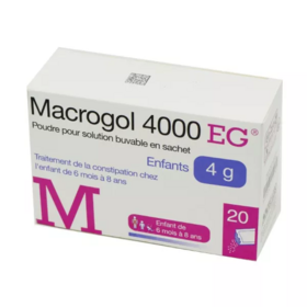 Macrogol 4000 Laxatif pour Constipation Chronique Enfants 20 sachets EG
