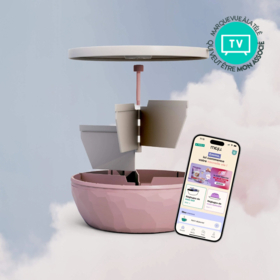 Maju le bol crème et rose – Bol minceur intelligent sans peser