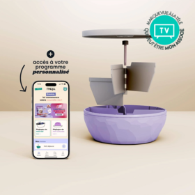 Maju Le Bol crème et violet – Bol minceur intelligent sans peser