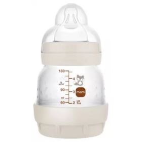 MAM Biberon Easy Start Anti-Colique 0 mois Débit 0 Sable 130ml