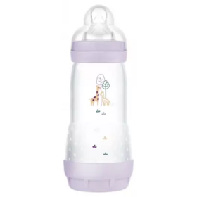 MAM Biberon Easy Start Anti-Colique 4 mois+ Débit 3 Lilas 320ml