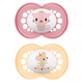 MAM Sucettes Original Animaux 6 mois + x2 (Motifs et Coloris Aléatoires)
