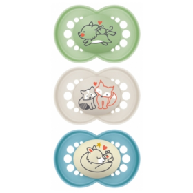 MAM Sucettes Original Nature + 1 Sucette Original Nuit 18 Mois+ x3