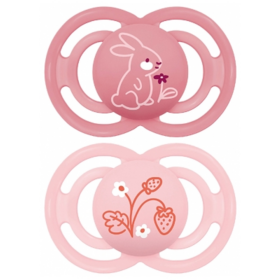 MAM Sucettes Perfect Animaux 18 Mois+ x2 (Motifs et Coloris Aléatoires)