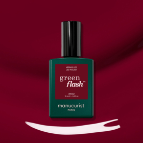 Manucurist Green Flash™ Amour 15 ml – vernis semi-permanent bordeaux clair