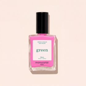Manucurist Green™ Bloom 15 ml – vernis à ongles rose néon avec sous-tons bleus