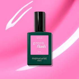 Manucurist Green Flash™ Bloom 15 ml – vernis semi-permanent rose néon aux sous-tons bleus