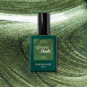 Manucurist Green Flash™ Groove 15 ml – vernis semi-permanent vert métalisé