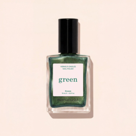 Manucurist Green™ Groove 15 ml – vernis à ongles vert métalisé