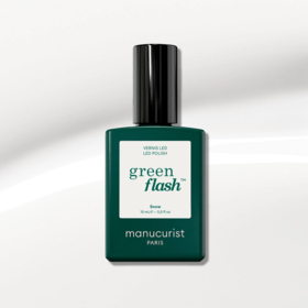 Manucurist Green Flash™ Snow 15 ml – vernis semi-permanent blanc