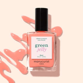 Manucurist Green™ Glacé Jelly 15 ml – vernis à ongles corail translucide