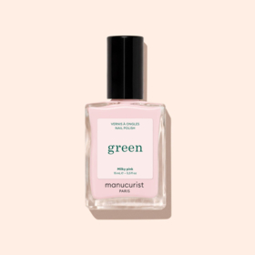 Manucurist Green™ Milky Pink 15 ml – vernis à ongles baby rose laiteux