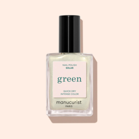 Manucurist Green Solar vernis à ongles blanc aux reflets dorés 15 ml
