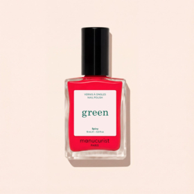 Manucurist Green™ Spicy 15 ml – vernis à ongles rouge pop aux sous-tons rosés