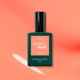 Manucurist Green Flash™ Tangerine 15 ml – vernis semi-permanent orange clair néon